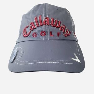 Callaway Golf Cap Mens Embroidered Adjustable Gray One Size